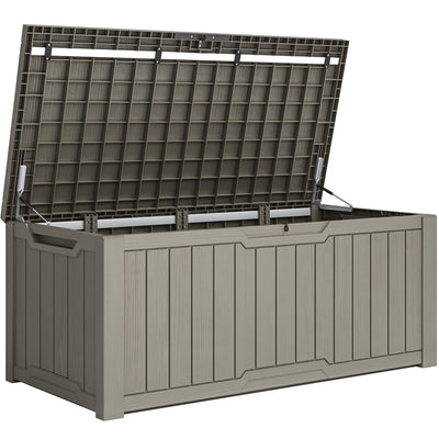 120-260 Gallons Large Resin Water Resistant Lockable Deck Box