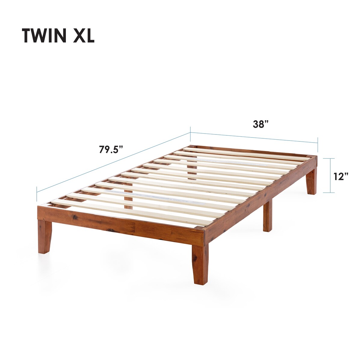 12 Classic Solid Wood Platform Bed Frame