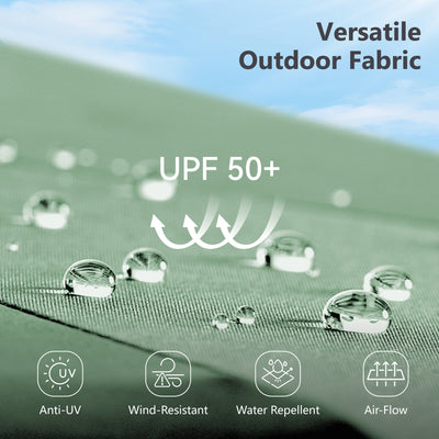 MAISON ARTS 15ft Double-Sided Patio Extra Large Twin Umbrella with Base Included