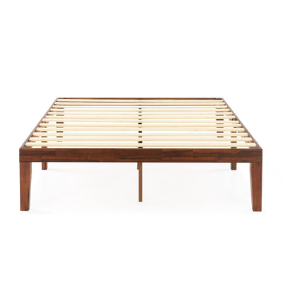 16 Inch Classic Solid Wood Platform Bed Frame in Multiple Finishes