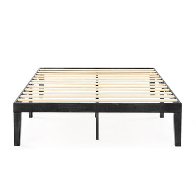 16 Inch Classic Solid Wood Platform Bed Frame in Multiple Finishes