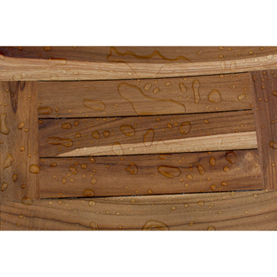 EcoDecors, Bench, Shower Stool, Shower Seat, Shower Chair for Inside Shower, Small Bench, Teak Shower Bench, Shower Foot Rest