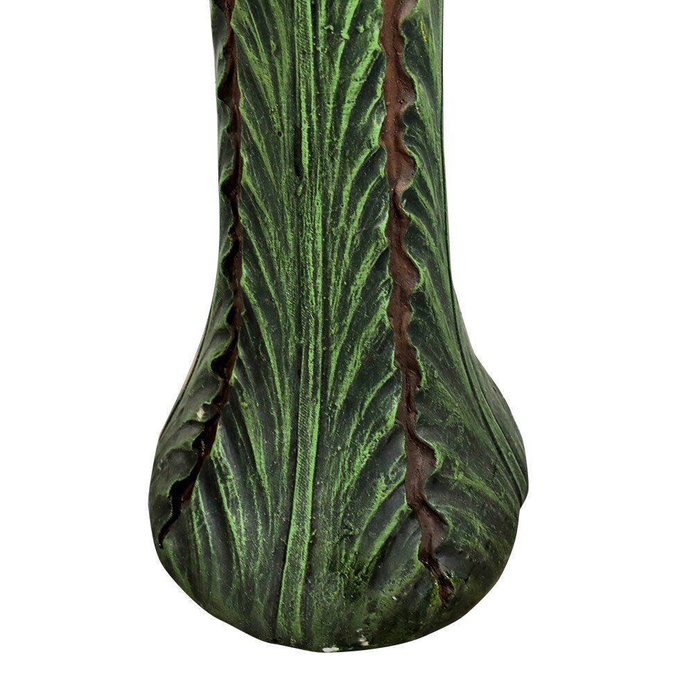 24.4-in Outdoor Sunflower Bird Bath - Concrete Bird Bath with Pedestal