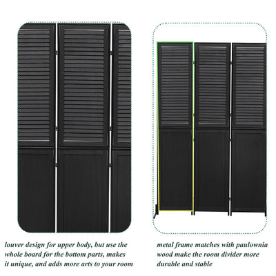 3 Panel Room Dividers and Folding Privacy Screen Natural Wooden Room Partitions 6ft Wall Divider for Room Separation