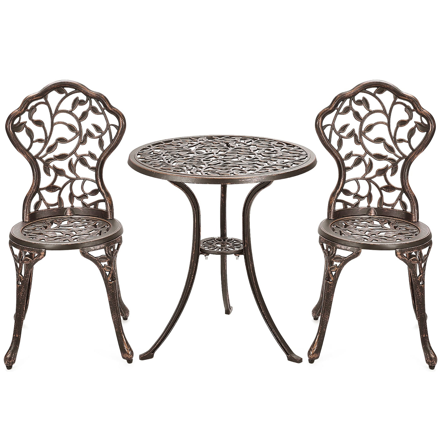3 Pieces Outdoor Bistro Set Patio Furniture Set Table and Chairs Set