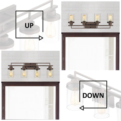 4/5/6-Light Vintage Bathroom Vanity Light