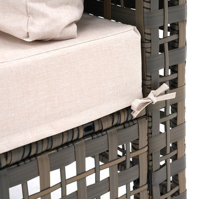 6 - Person Outdoor Sectional Seating Group with Cushions