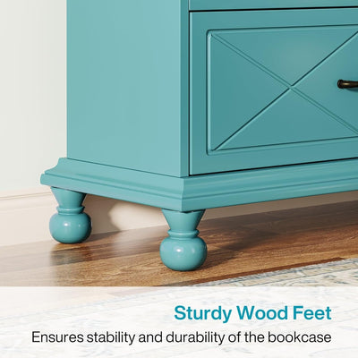 6-Shelf Bookcase Bookshelf with Drawer 71 Book Shelf for Living Room