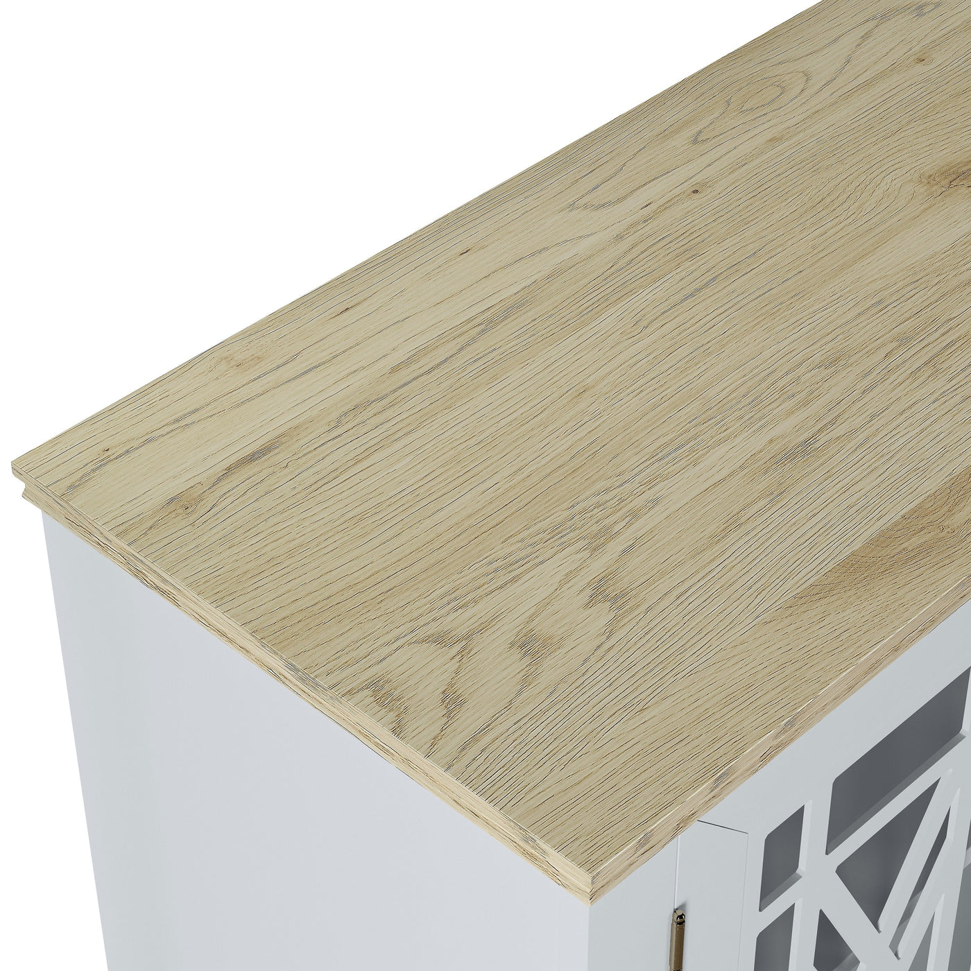 63 Vintage Style Wood Kitchen Accent Buffet Sideboard Cabinet - 63 in Width