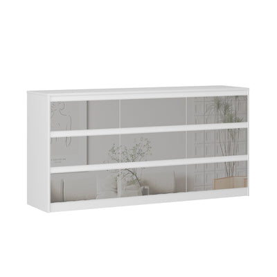 63W 9 Drawer Dresser Accent Dresser for Living Room Bedroom Chest