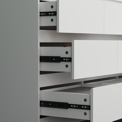 63W 9 Drawer Dresser Accent Dresser for Living Room Bedroom Chest