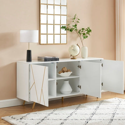 63'' W Wood Buffets and Sideboards Storage Cabinet