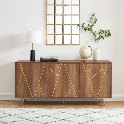 63'' W Wood Buffets and Sideboards Storage Cabinet