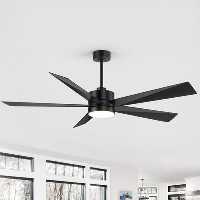 Breezary 65/52/42 5-Blade LED Ceiling Fan with Light Kit and Remote