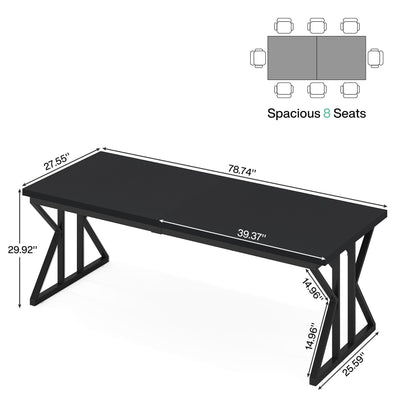 70.8-Inch Executive Desk, Large Computer Office Desk Workstation