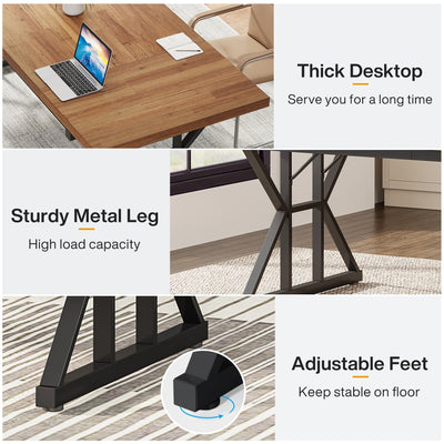 70.8-Inch Executive Desk, Large Computer Office Desk Workstation