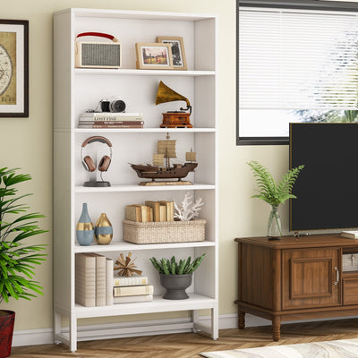 70.8 Inches Tall Bookcase and Bookshelf, 5-Tier Large Bookcases - 11.81D x 31.5W x 70.87H