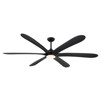 72-inch Driftwood 6-Blade Large DC Ceiling Fan with Light and Remote