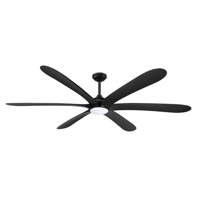 72-inch Driftwood 6-Blade Large DC Ceiling Fan with Light and Remote