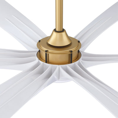 72-inch Driftwood 6-Blade Large DC Ceiling Fan with Light and Remote