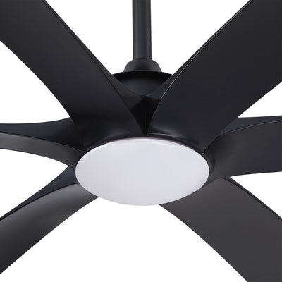 72-inch Driftwood 6-Blade Large DC Ceiling Fan with Light and Remote