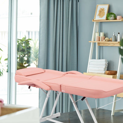 73 Adjustable Beauty Salon Spa Massage Bed Tattoo Chair with Stool