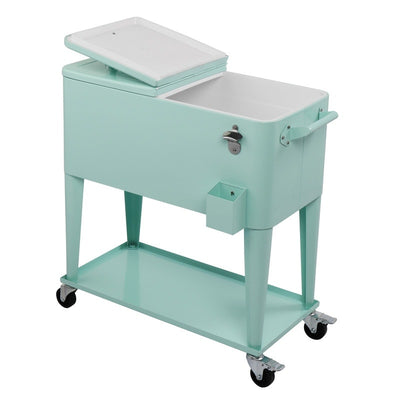 80QT Iron Spray Cooler with Shelf