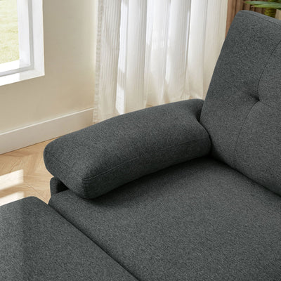 86.22 L Shaped Sectional Sofa with Side Storage Pockets