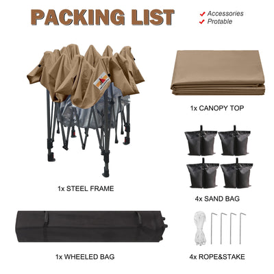 ABCCANOPY Durable Easy Pop up Canopy Tent Outdoor canopy tent