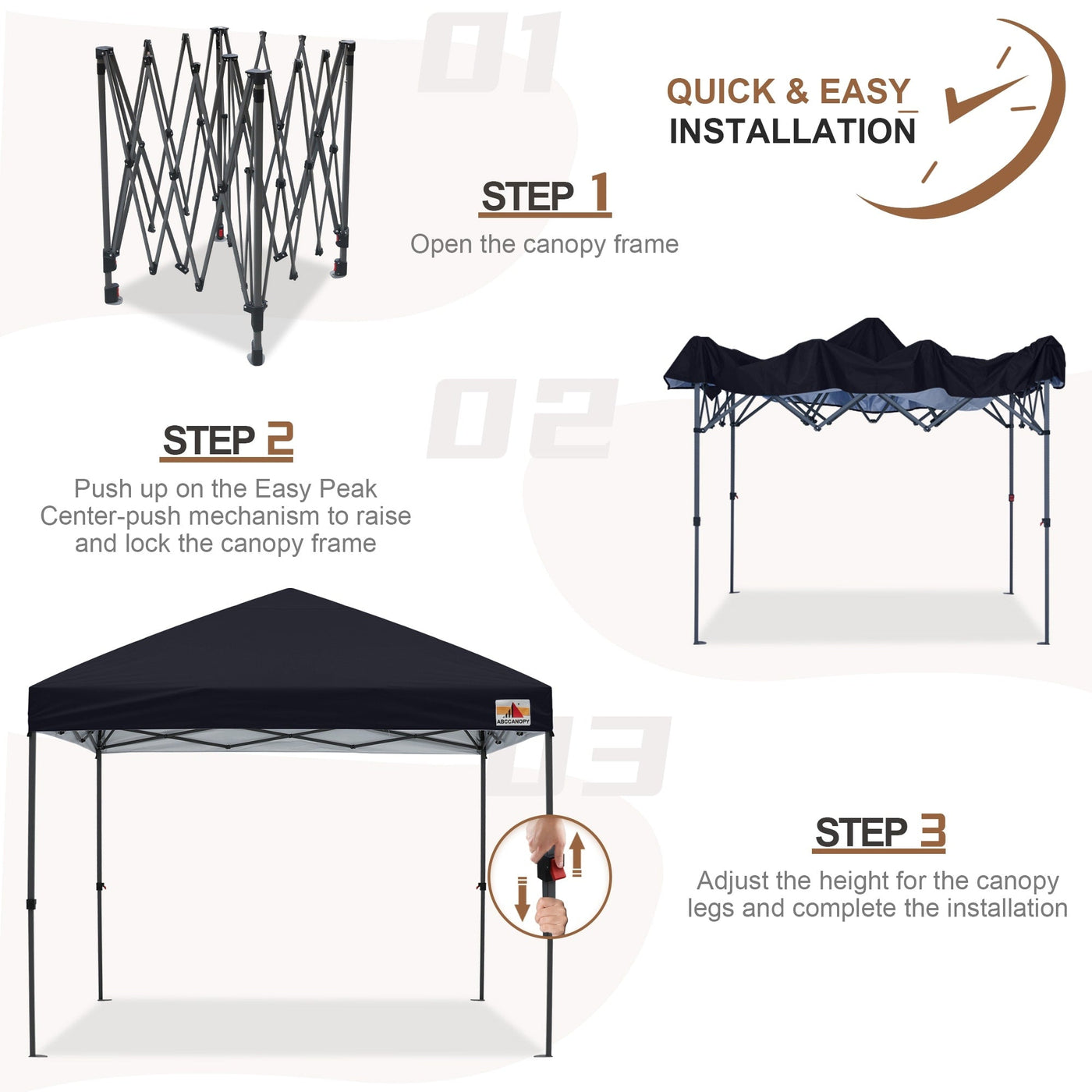 ABCCANOPY Durable Easy Pop up Canopy Tent Outdoor canopy tent