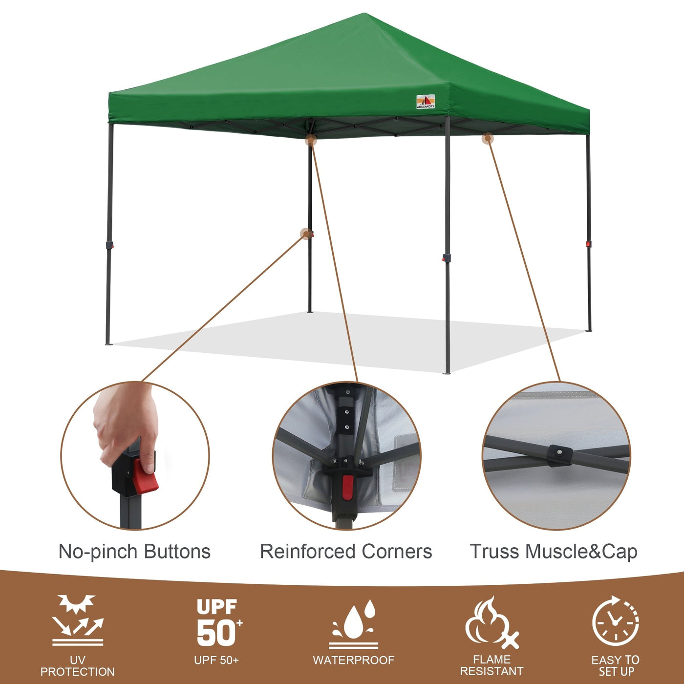 ABCCANOPY Durable Easy Pop up Canopy Tent Outdoor canopy tent