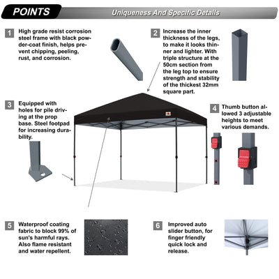 ABCCANOPY Durable Easy Pop up Canopy Tent Outdoor canopy tent