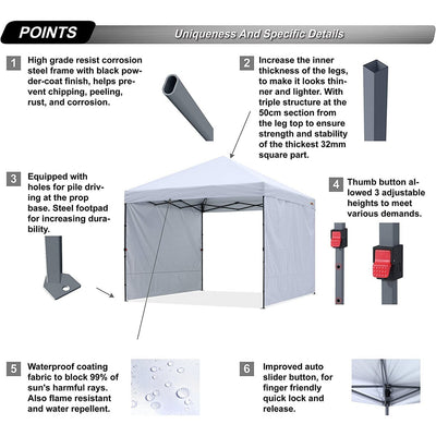ABCCANOPY Durable Easy Pop up Canopy Tent Outdoor canopy tent