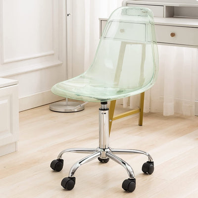 Acrylic Swivel adjustable height Armless Home office Rolling Chair