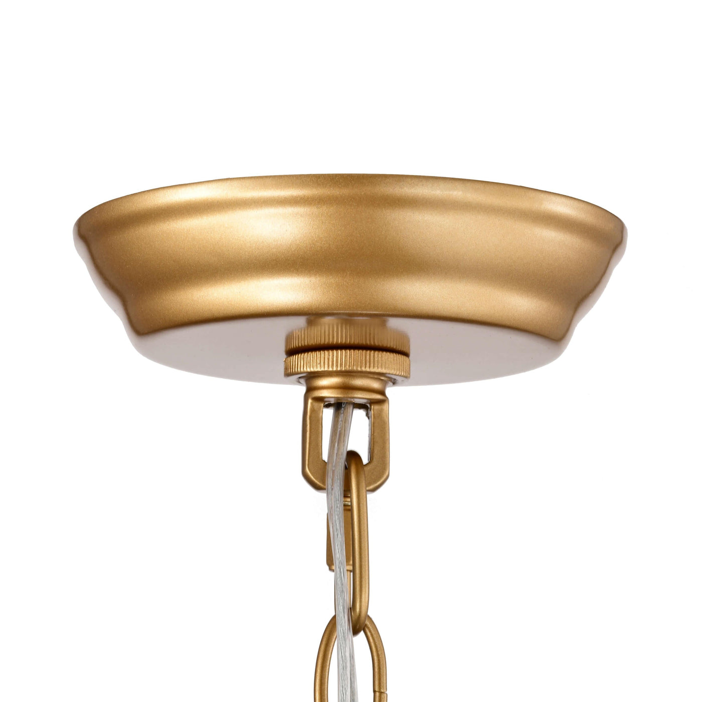 Anita Drum Shade Chandelier with Clear Glass Prism