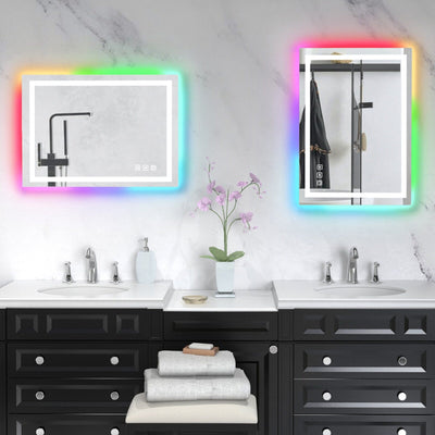 Anti-Fog RGB Backlit & LED Frontlit Bathroom Mirror
