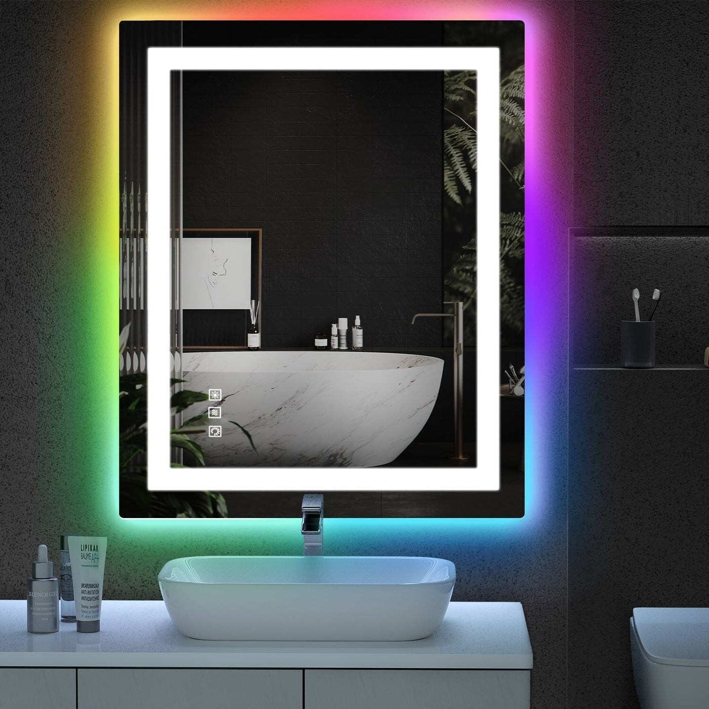 Anti-Fog RGB Backlit & LED Frontlit Bathroom Mirror