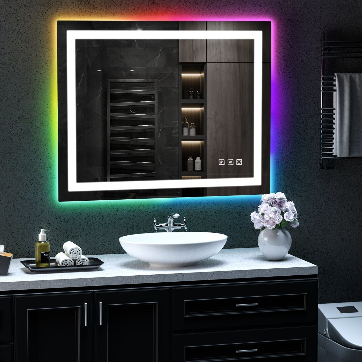 Anti-Fog RGB Backlit & LED Frontlit Bathroom Mirror