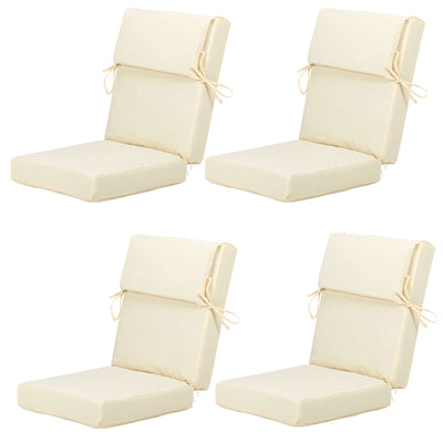 Aoodor Patio High Back Chair Cushions Set of 4, 46x21x4 Inches(Only Cushions)