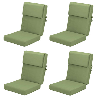 Aoodor Patio High Back Chair Cushions Set of 4, 46x21x4 Inches(Only Cushions)