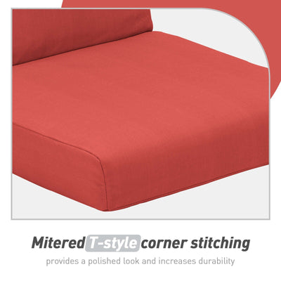 Aoodor Patio High Back Chair Cushions Set of 4, 46x21x4 Inches(Only Cushions)