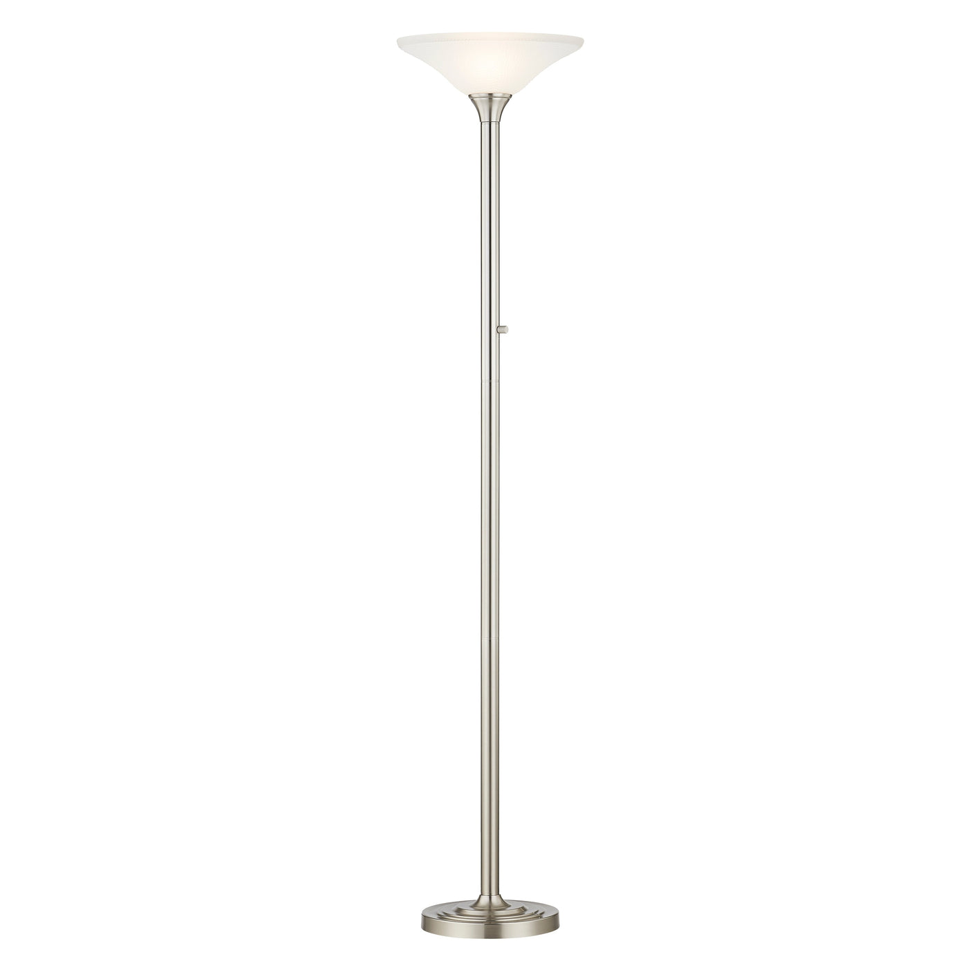 Artiva USA 71 LED Torchiere Floor Lamp with Hammered Glass Shades - 71