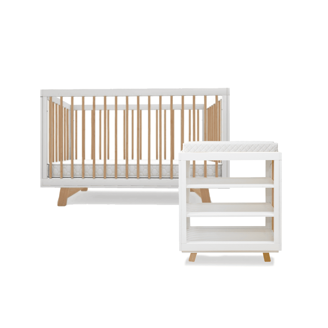 Aspen White Natural Four Piece Nursery Set