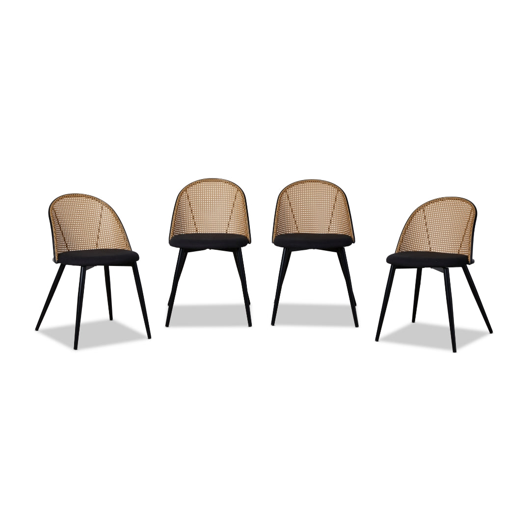 Avila Dining Chair - Black Set of Four Bundle