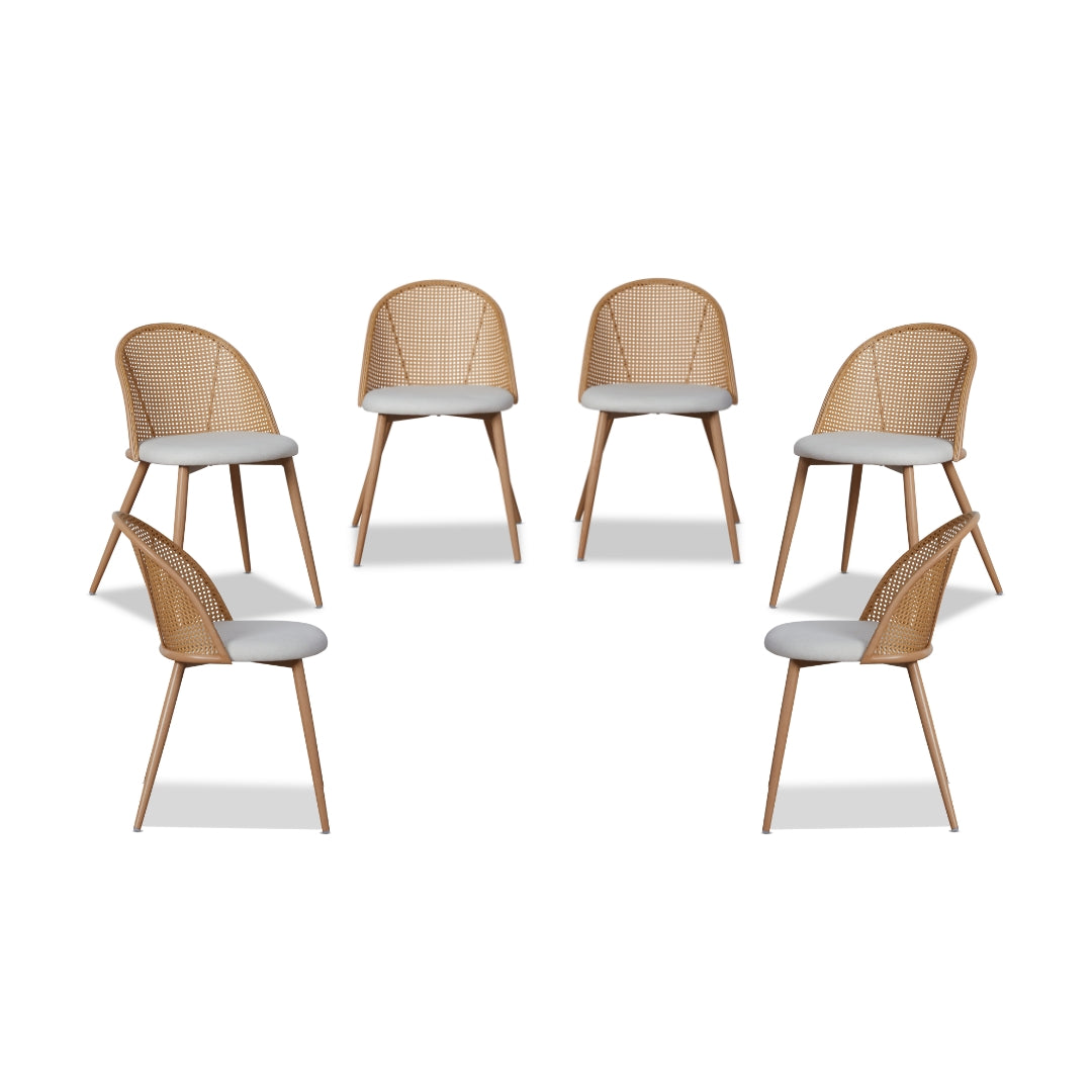 Avila Dining Chair - Natural Set of Six Bundle