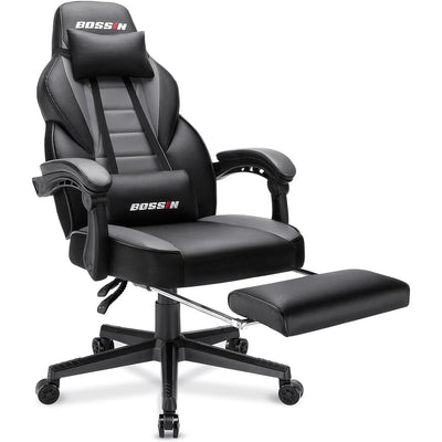 BOSSIN Racing Style Gaming Chair,300 lbs Big and Tall gamer chair High Back Computer Chair