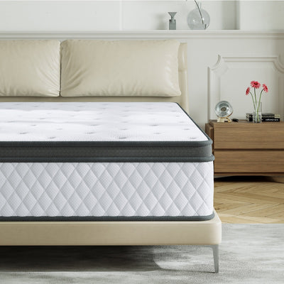SweDrea 12 in. Firm Hybrid Memory Foam Mattress with CertiPUR-US and Oeko-TEX , Featuring Reinforced Springs.