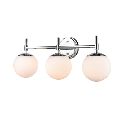 929 Lighting 3 Light Bathroom Vanity Fixture in Multiple Finishes with Opal Glass Shades