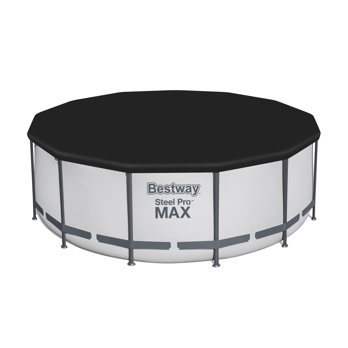 Bestway Steel Pro MAX Round Above Ground Swimming Pool with Pump & Cover