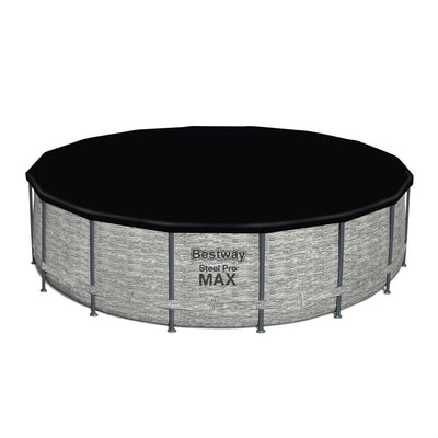 Bestway Steel Pro MAX Round Above Ground Swimming Pool with Pump & Cover